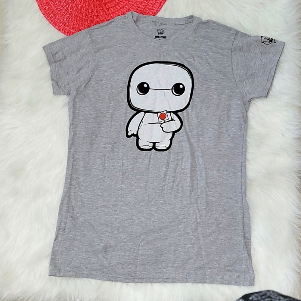 Disney big hero women gray pop tee